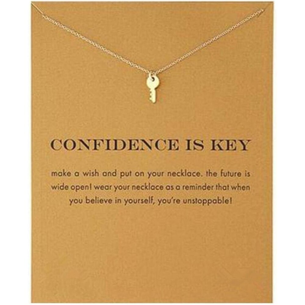 Dainty Lucky Elephant Horseshoe Clavicle Chain Key Angel Wing Hexagram Star Pend